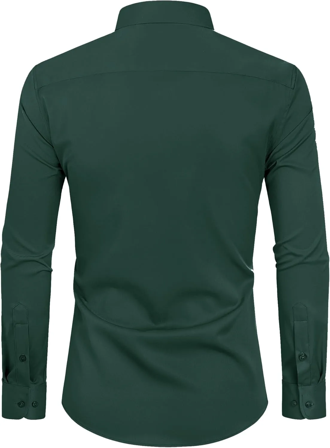 Alimens & Gentle Slim Fit Mens Dress Shirts Long Sleeve Dress Shirts for Men Stain Sheild Button Down Shirt Men Big