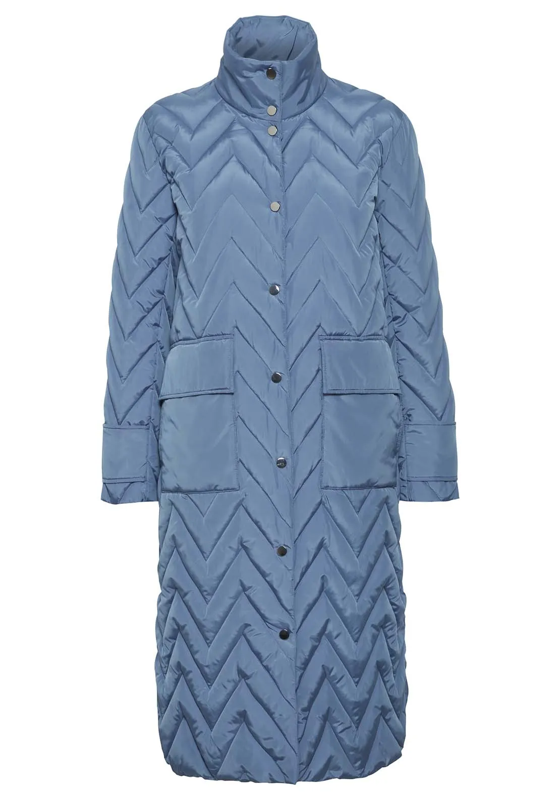 Amaxa Long Sleeve Coat - Blue Horizon