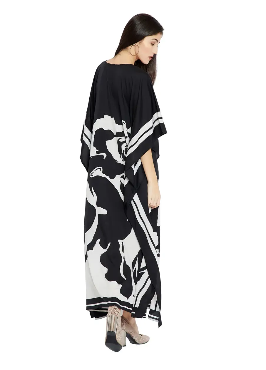 Artistic Abstract Pattern Kaftan