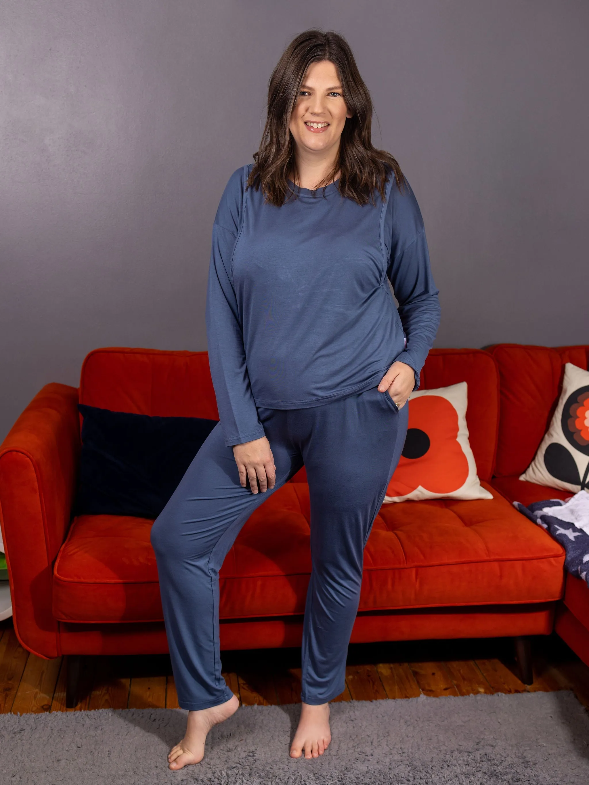 Bonnie Blue Breastfeeding Pyjamas