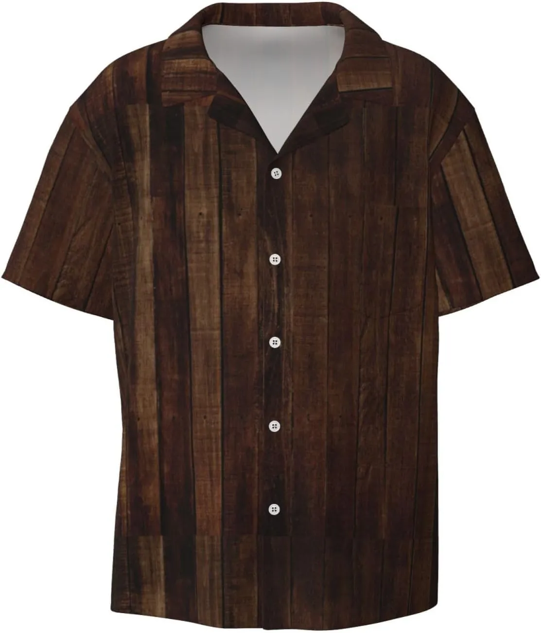 BREAUX Board Stripe Print Men's Fashionable Cuban Collar Shirts for Tropical Parties and Casual Occasions