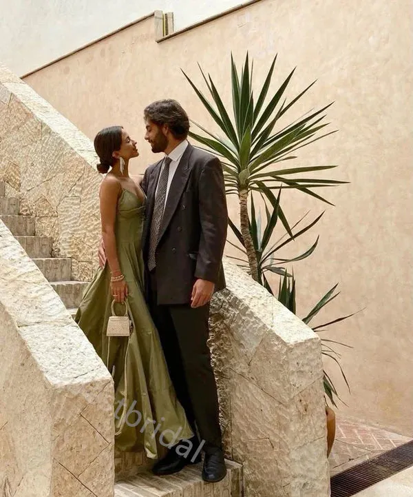 Elegant V-neck Sleeveless A-line Floor Length Prom Dress,PDS11619