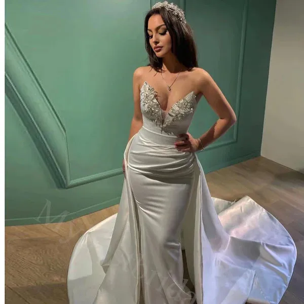 Elegant V-neck Sleeveless Mermaid Long Floor Length Prom Dress,PDS1147