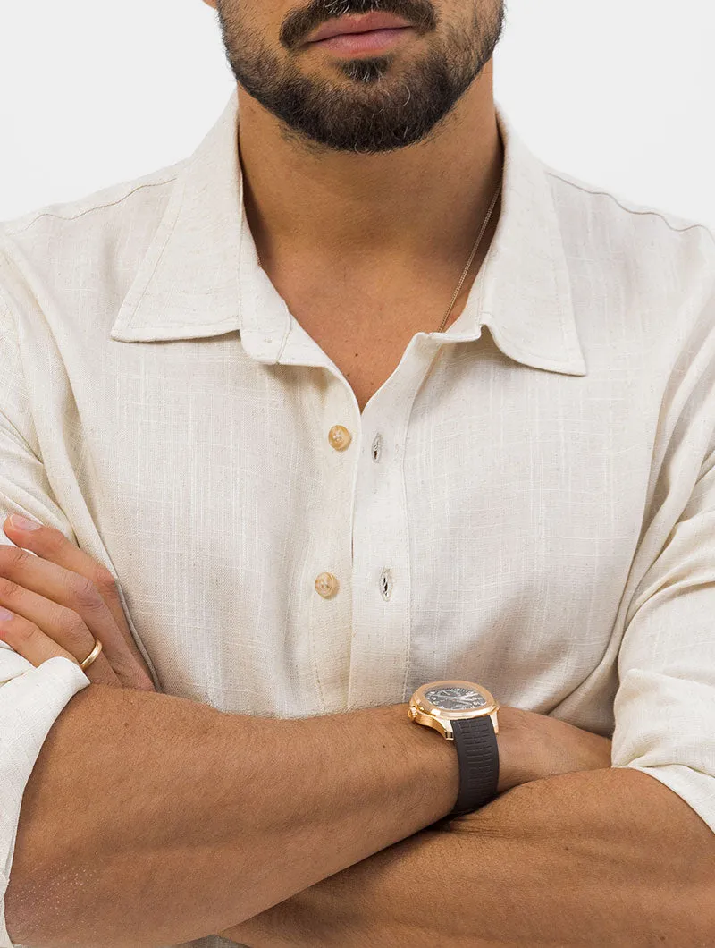 FEDRO CASUAL SHIRT IN BEIGE