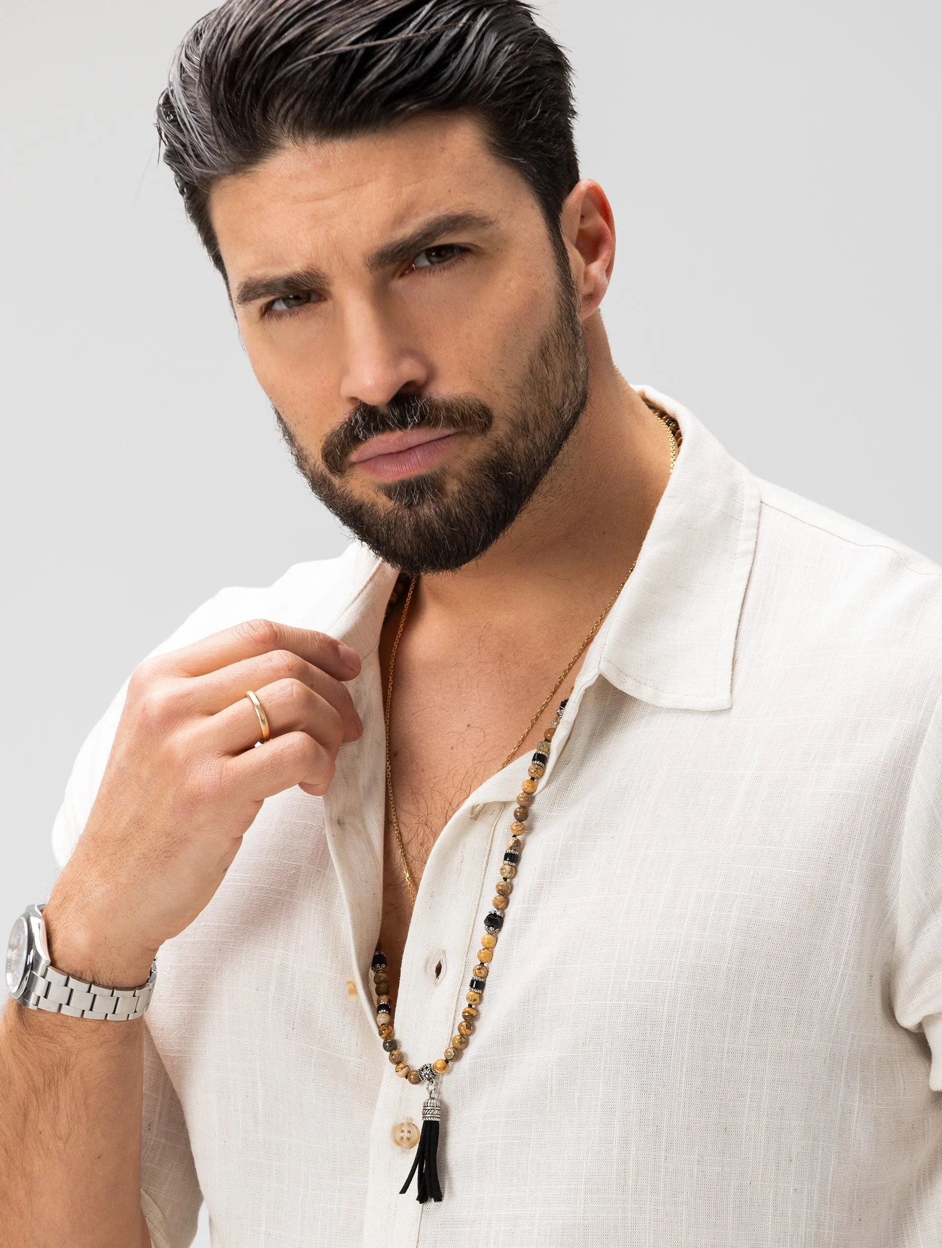 FEDRO CASUAL SHIRT IN BEIGE