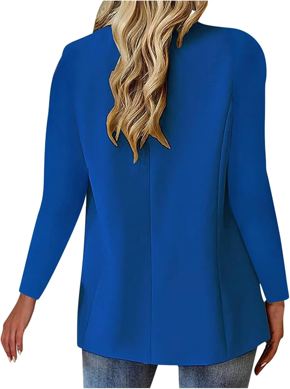 Firzero Red Blazer for Women Dressy Long Sleeve Casual Blazer Lapel Open Front Work Office Blazer Jacket 2024 Fall Blazer