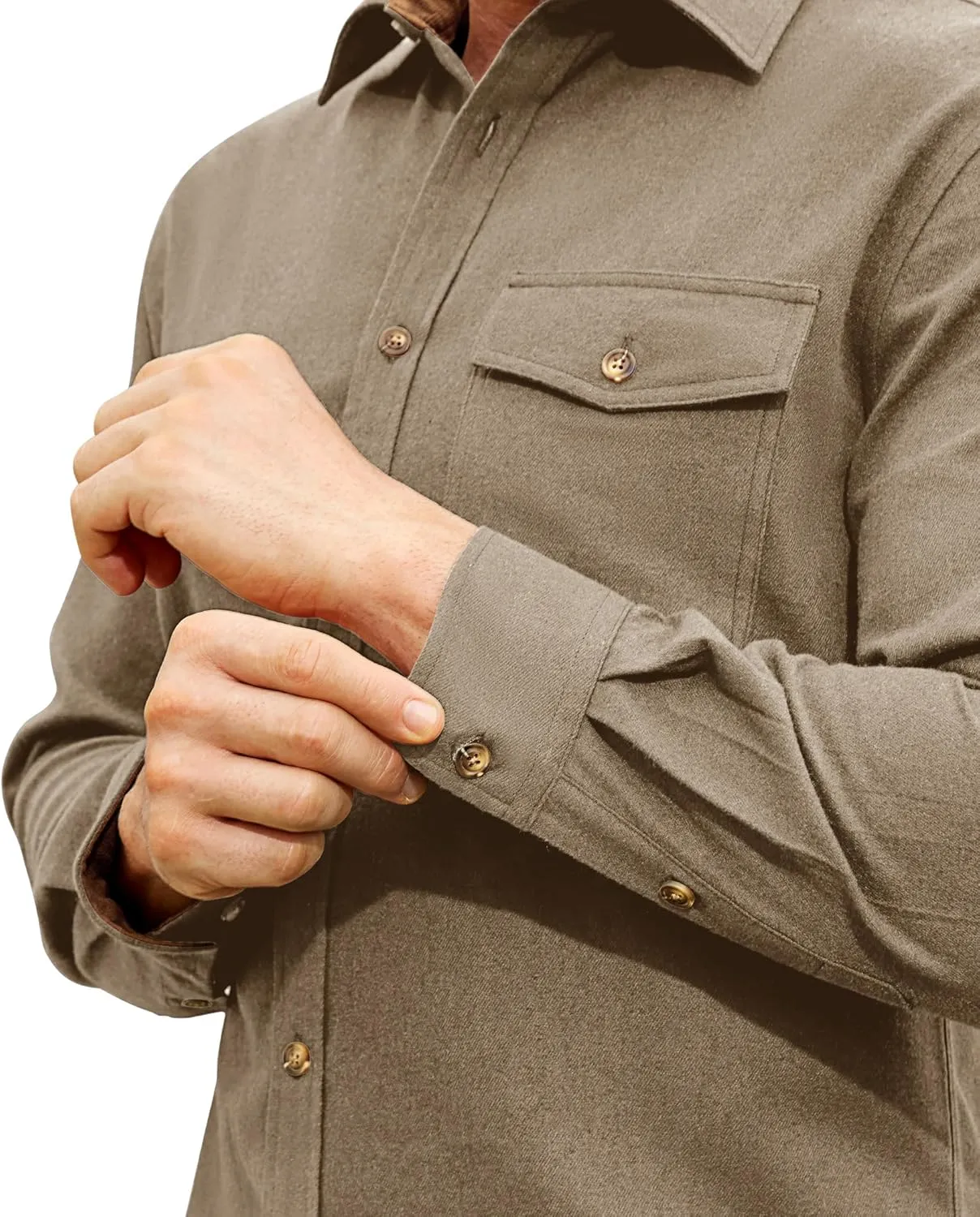 Flannel Shirt for Men Long Sleeve Mens Dress Shirts Cotton Casual Button Down Shirt Big Work Shacket Jackets