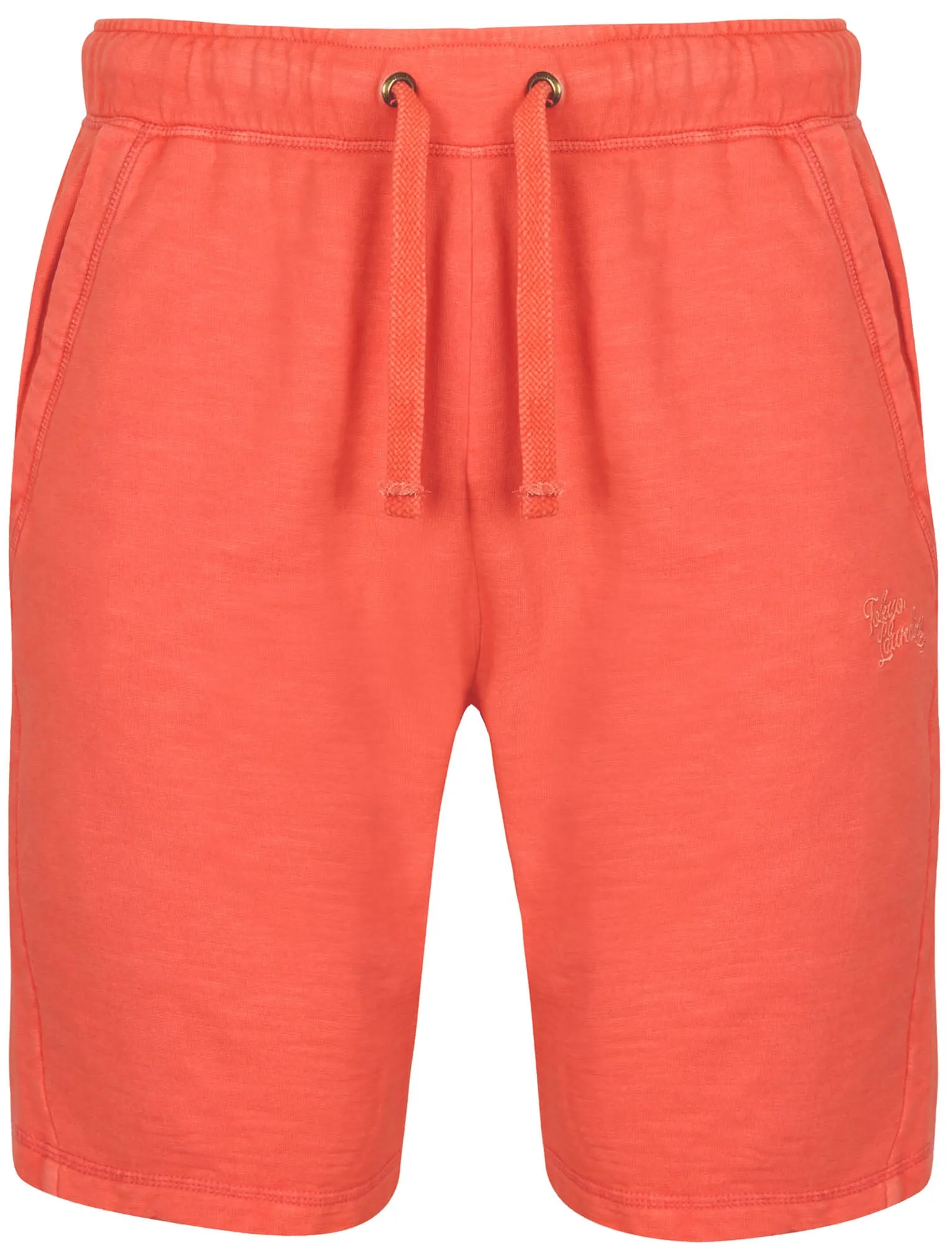 Gasper Slub Sweat Shorts in Washed Paprika - Tokyo Laundry