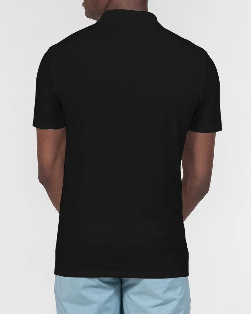 Guyanese Swag Minimalist Men's Slim Fit Short Sleeve Polo