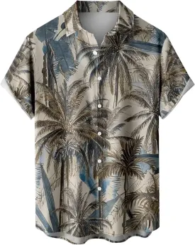 Hawaiian Shirts for Men Down Tropical Holiday Beach Shirts Men's Hawaiian Shirt Men's Hawaiian Floral Shirts Funny
