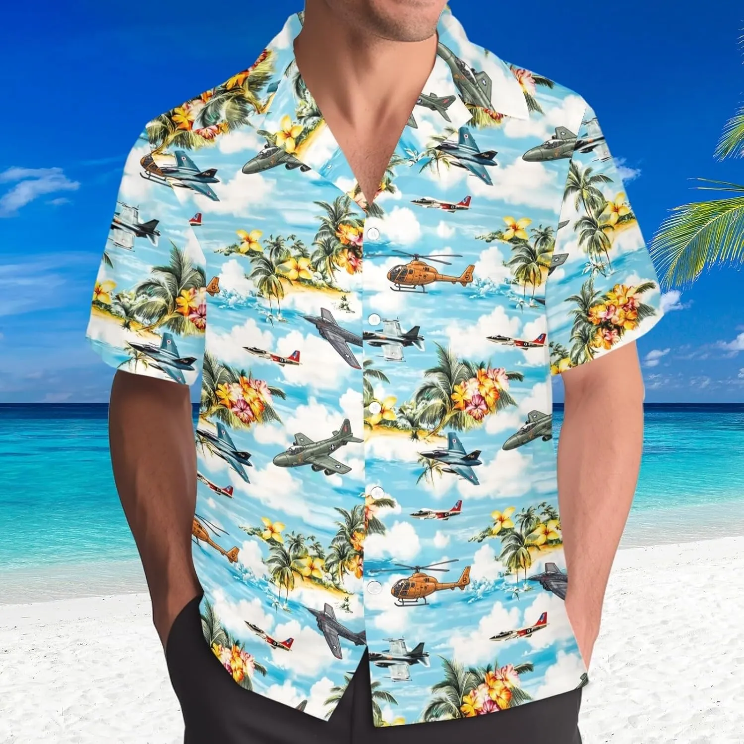 HUGLAZY 4th of July Outfit Funny Hawaiian Shirt for Men Short Sleeve Button Down Shirts Party Outfits