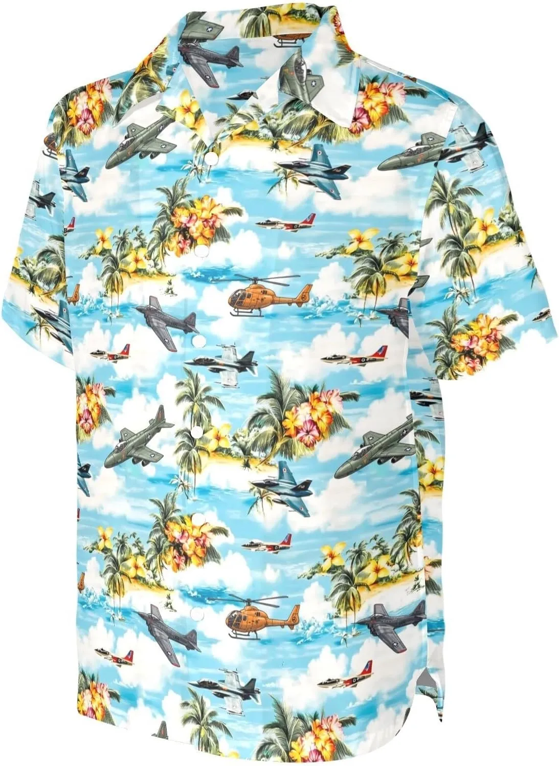 HUGLAZY 4th of July Outfit Funny Hawaiian Shirt for Men Short Sleeve Button Down Shirts Party Outfits