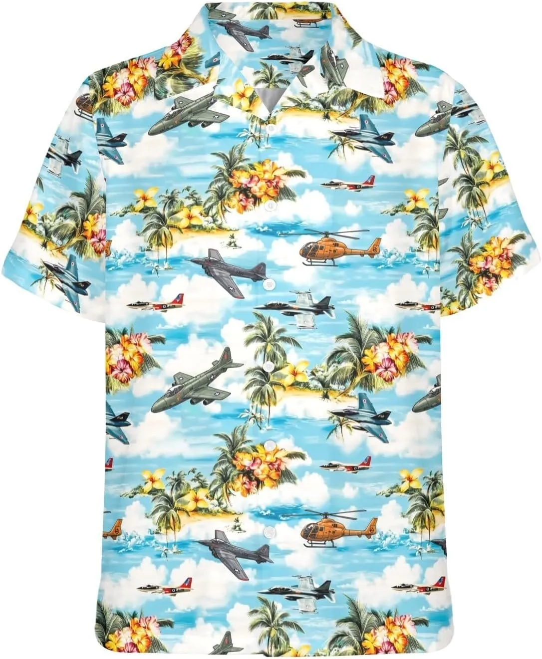 HUGLAZY 4th of July Outfit Funny Hawaiian Shirt for Men Short Sleeve Button Down Shirts Party Outfits