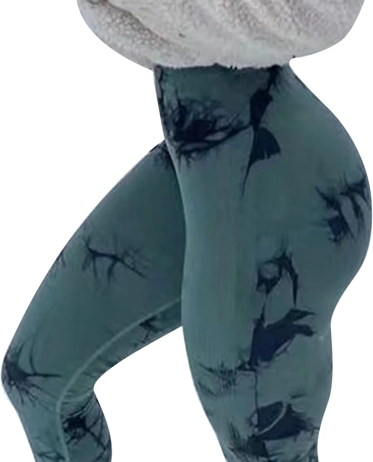 Litthing Scrunch Butt Leggings, Tie Dye Seamless Leggings for Women, Butt Lifting Workout High Waist Yoga Pants