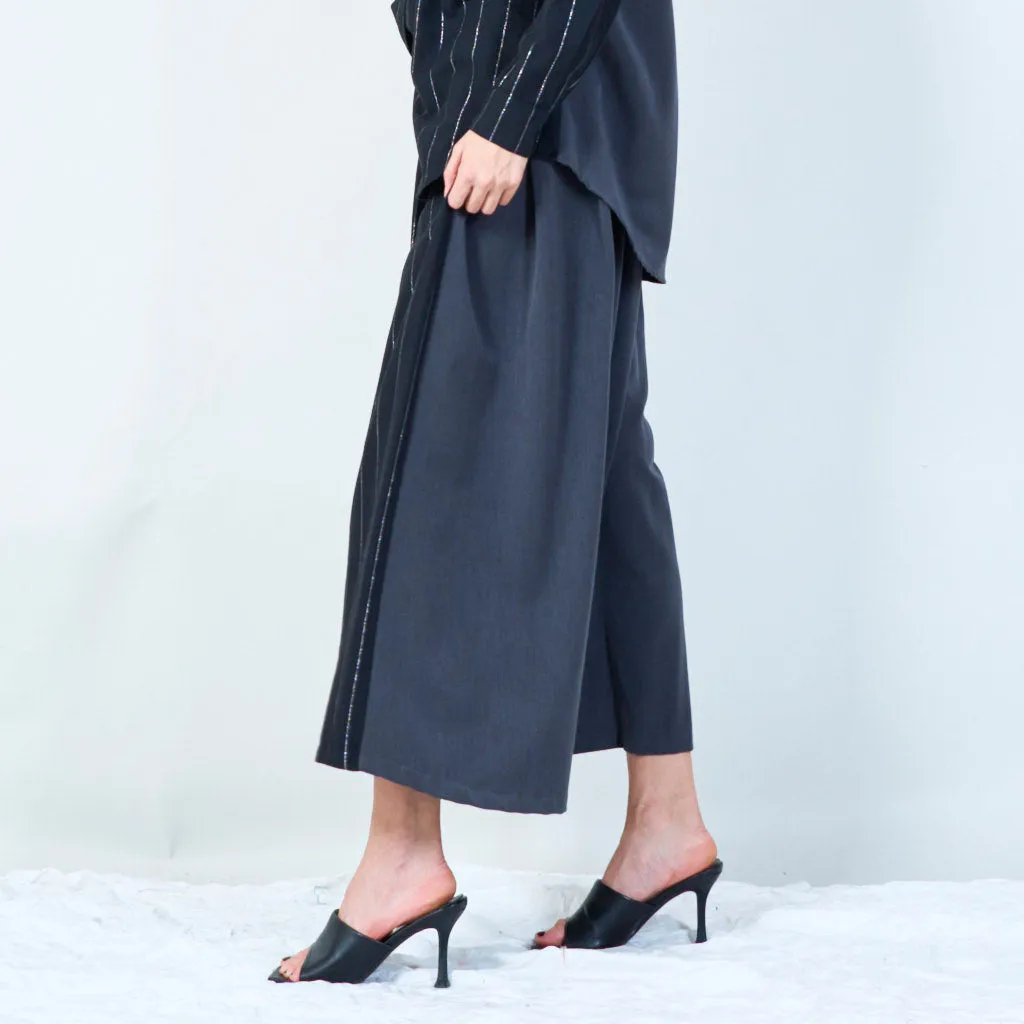 Midi striped pleated skirt wholesale