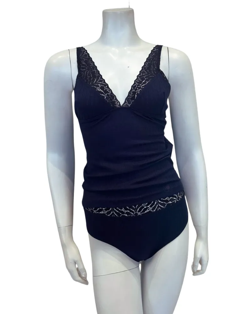 NG-BLU Blue Modal Chemise & Panty Set