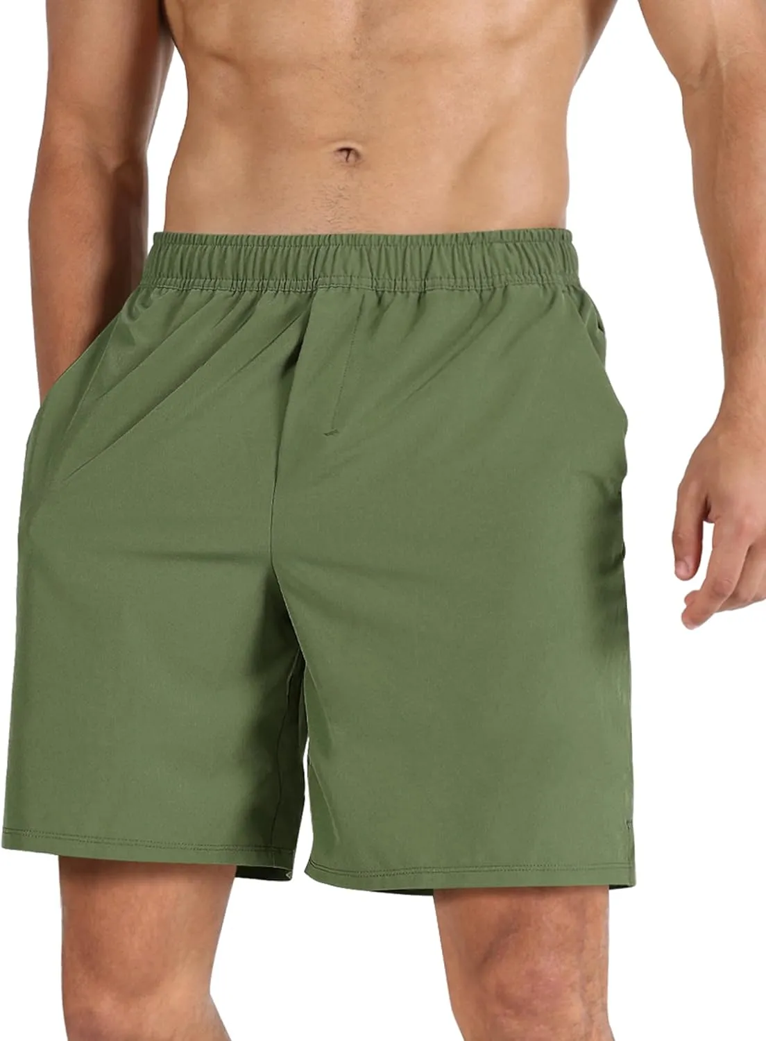 ODODOS Men's Athletic Shorts with Pockets 5" / 7" Inseam Quick Dry Lightweight Workout Gym Running Shorts