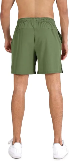 ODODOS Men's Athletic Shorts with Pockets 5" / 7" Inseam Quick Dry Lightweight Workout Gym Running Shorts