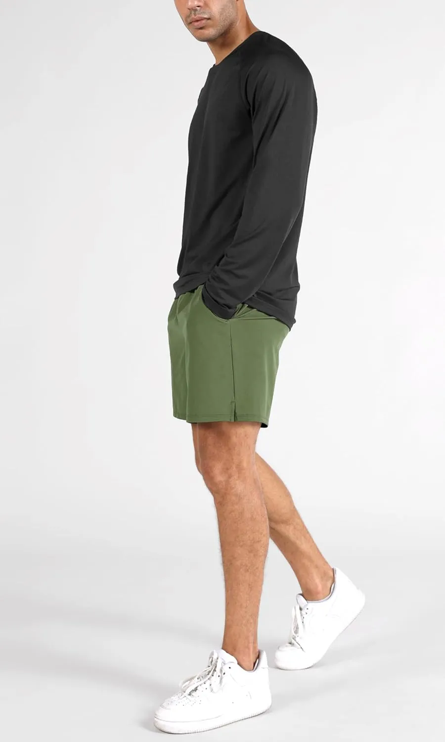 ODODOS Men's Athletic Shorts with Pockets 5" / 7" Inseam Quick Dry Lightweight Workout Gym Running Shorts