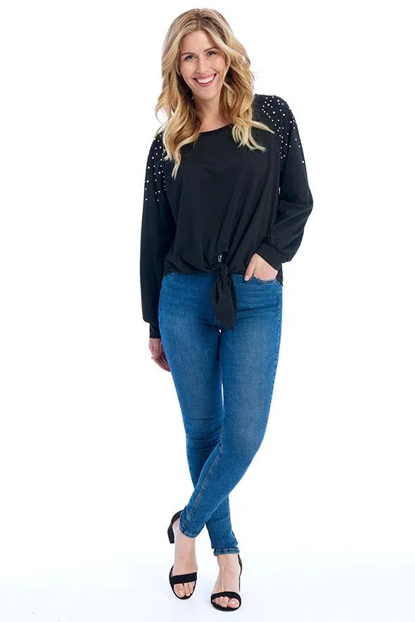 On Trend Black Pearl Shirt