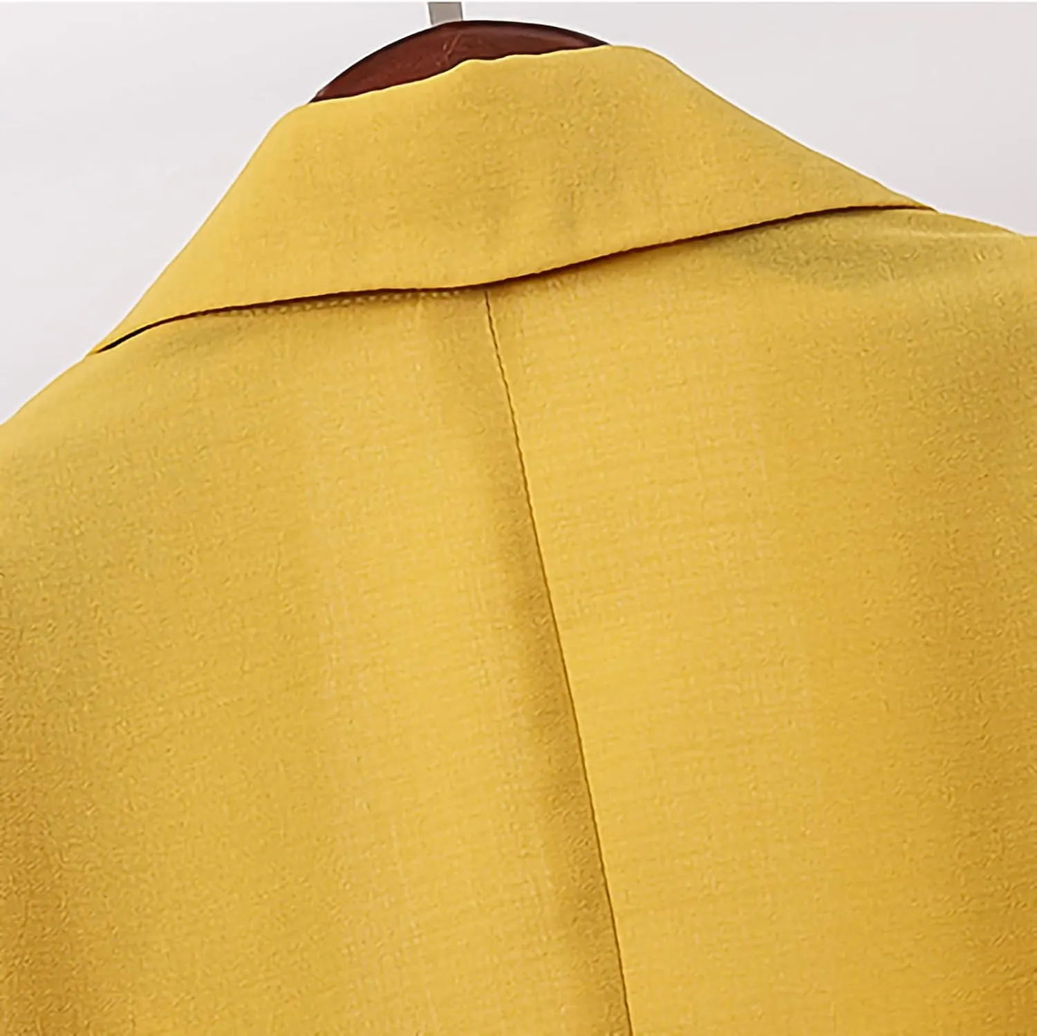Womens Linen Blazers Plus Size Business Lapel Button Up 3/4 Sleeve Loose Fit Suit Jacket Office Work Casual Coat