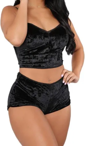 Women's Velvet Sleepwear Set