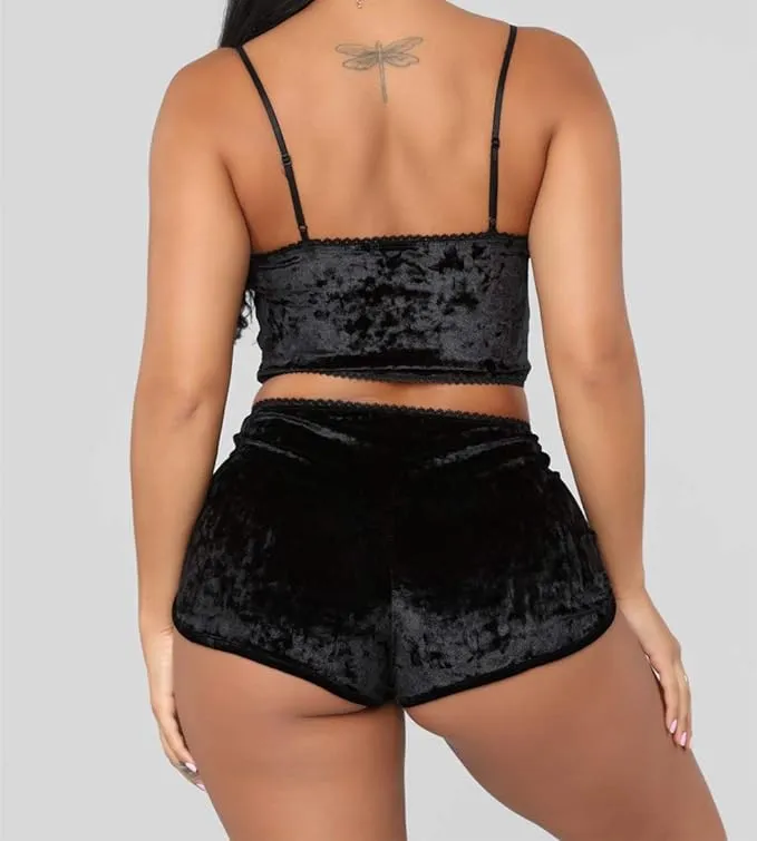 Women's Velvet Sleepwear Set