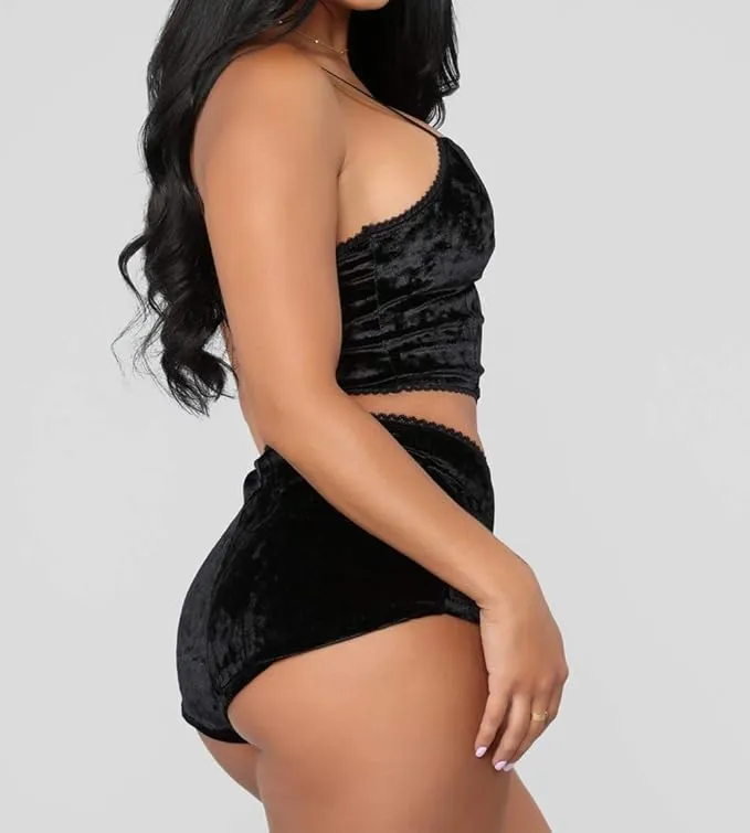 Women's Velvet Sleepwear Set