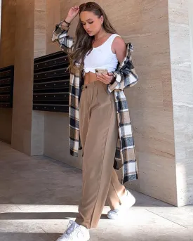 XXIII Women's High tailored Pant Tan