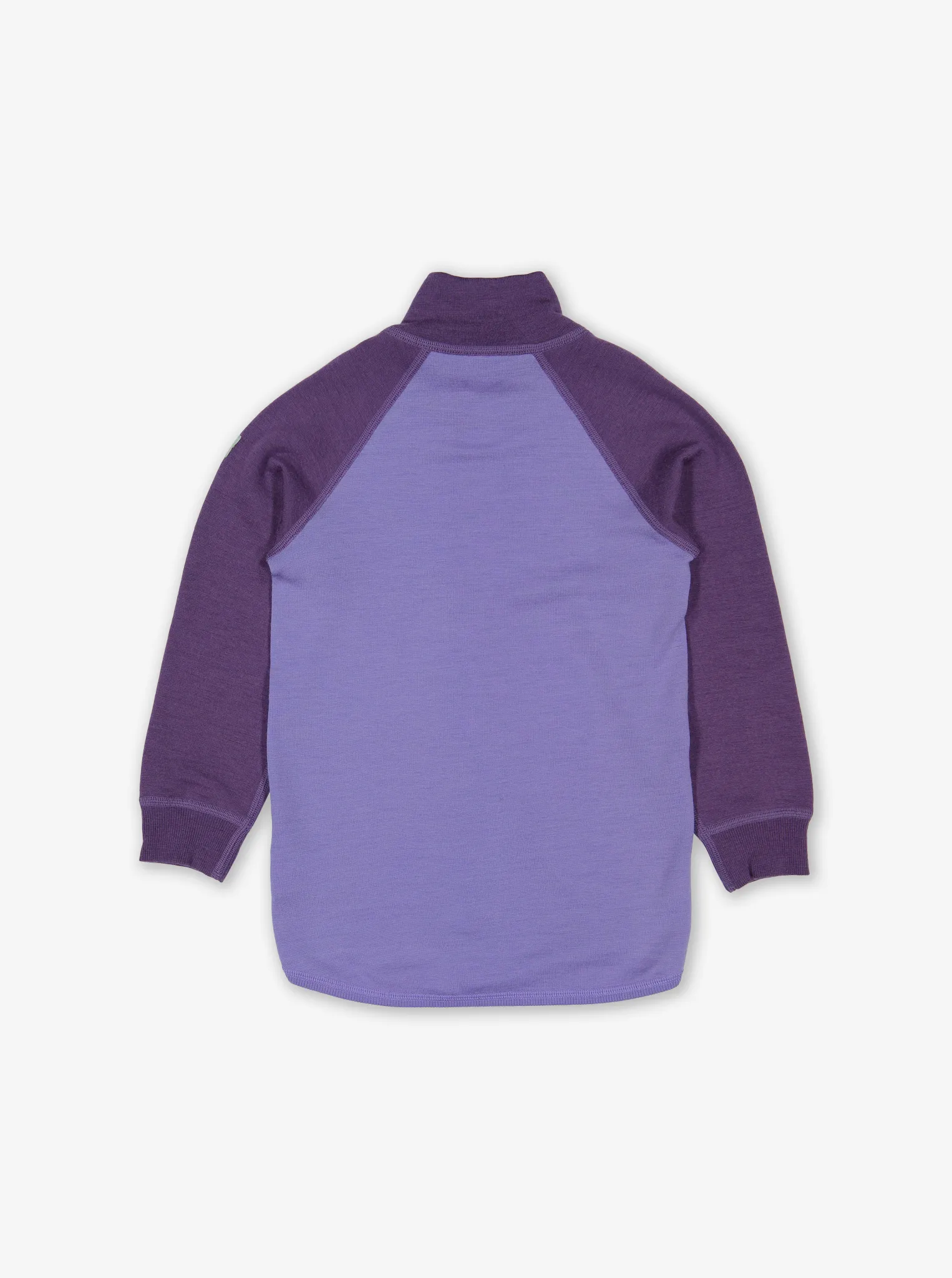 Zip Up Terry Wool Baby Sweater