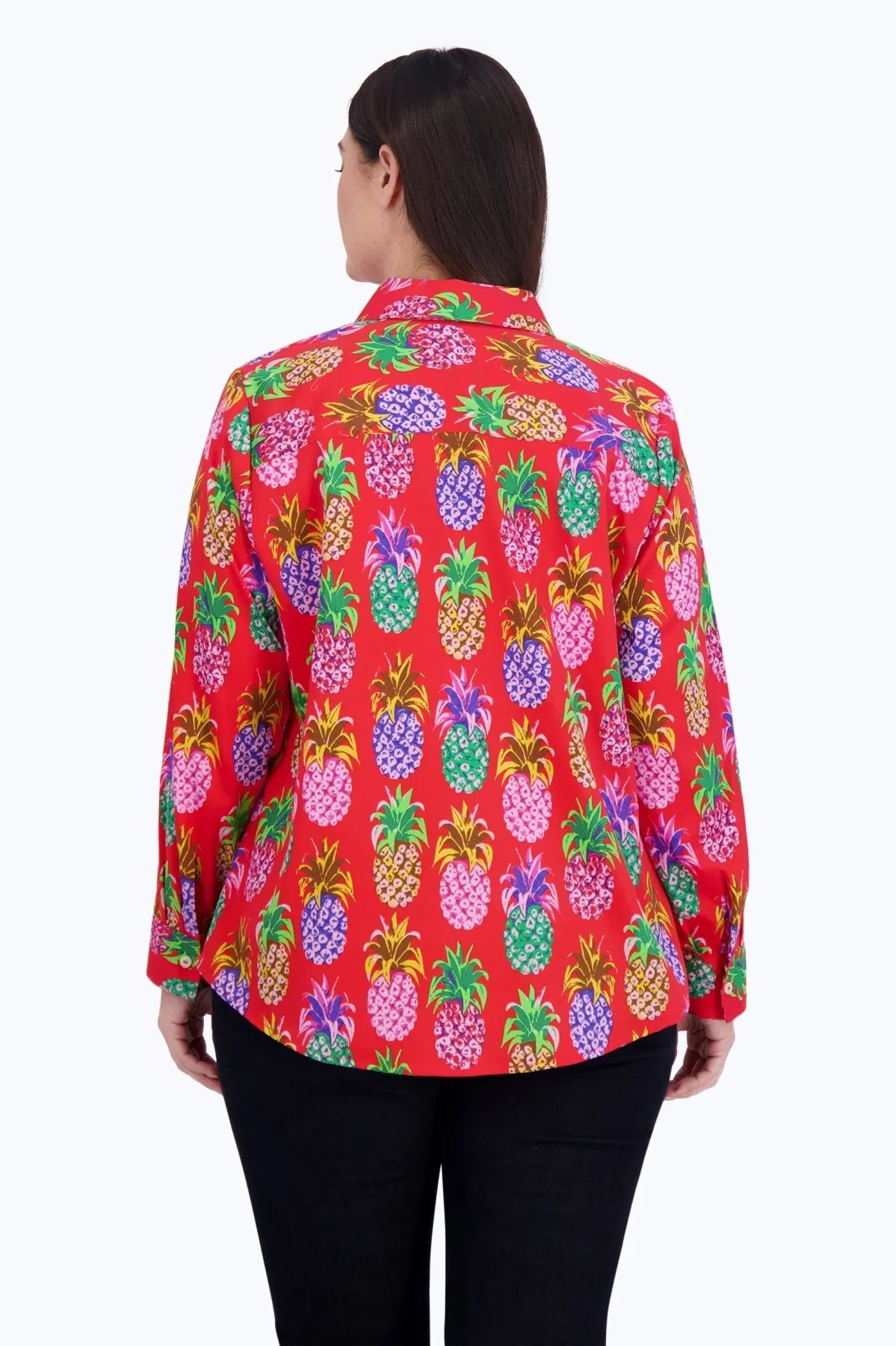 Zoey Plus No Iron Pineapple Shirt